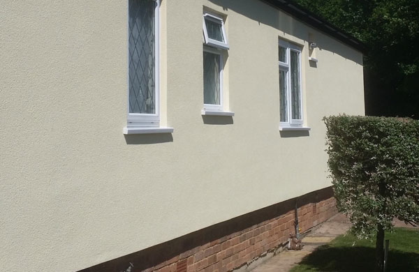 External insulation for park homes